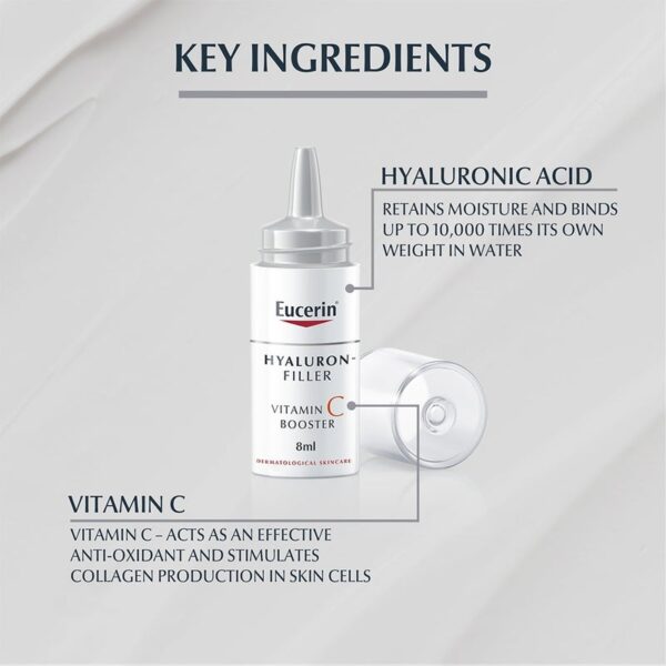 Eucerin Hyaluron-Filler Vitamin C Anti-Aging Booster Serum 8ml – Pack of 3