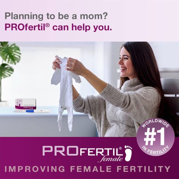 Female with Folic Acid & Omega-3 – Fertility Support Pills for Women (2 + 1 Free Offer)