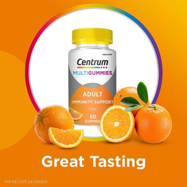 Centrum Adult MultiGummies – Immunity Support (Orange Flavor, 60 Gummies)